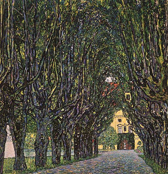 Gustav Klimt Avenue in Schloss Kammer Park oil painting picture